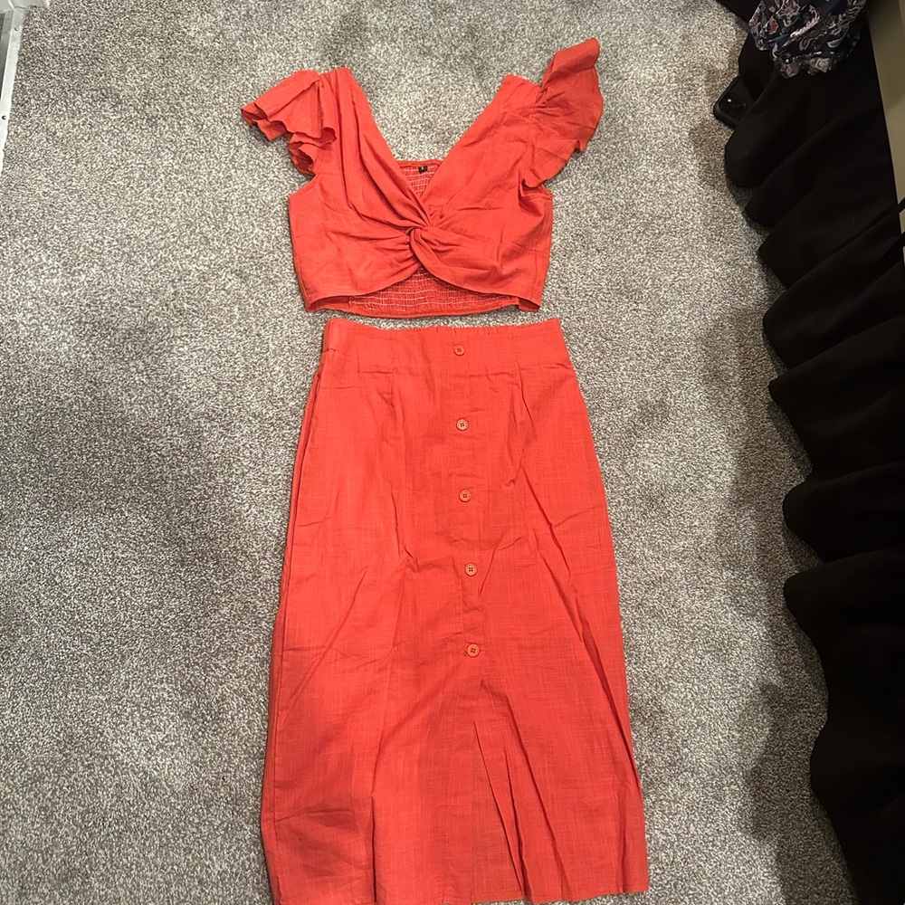 Coral Red set